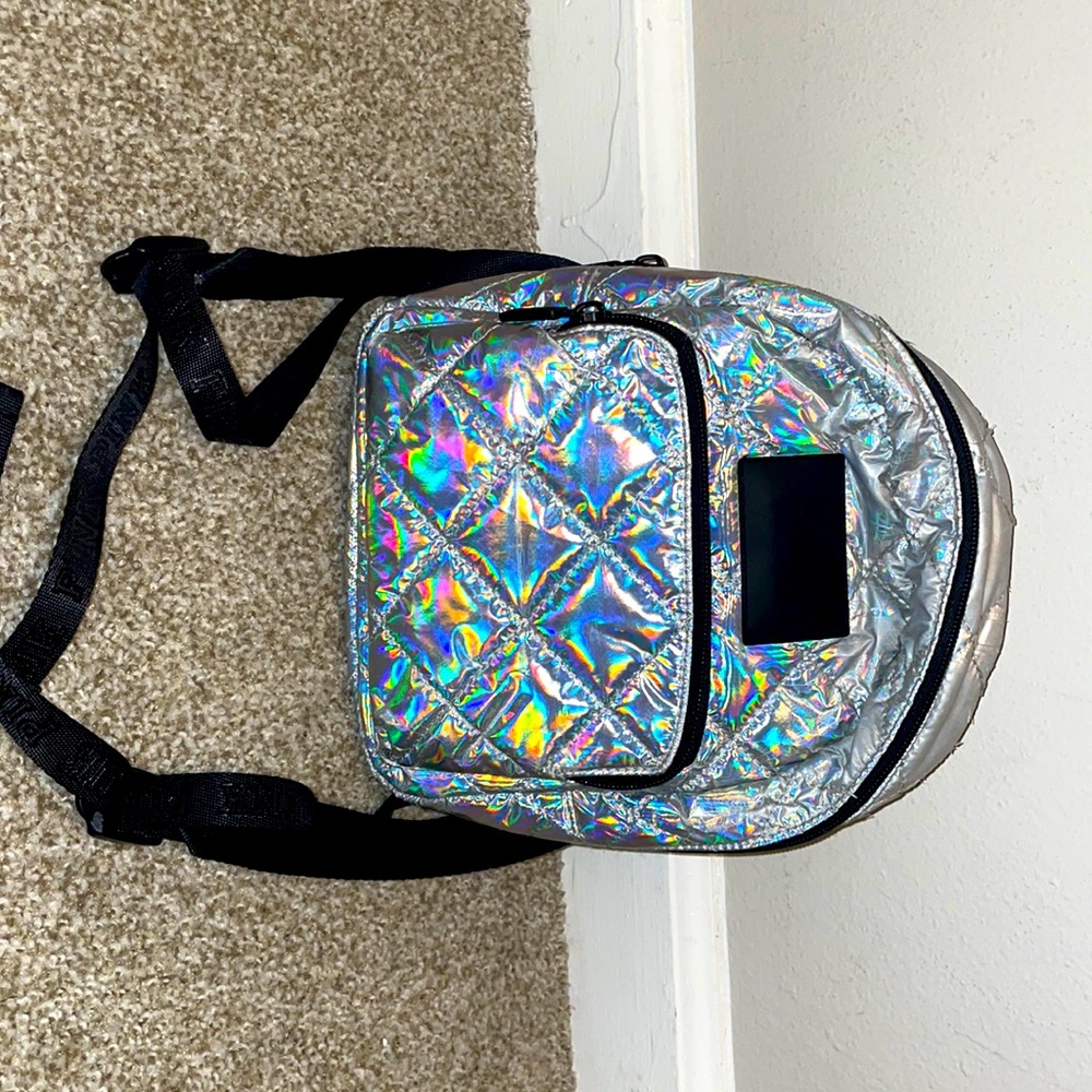 A mini pink Victoria secret bag